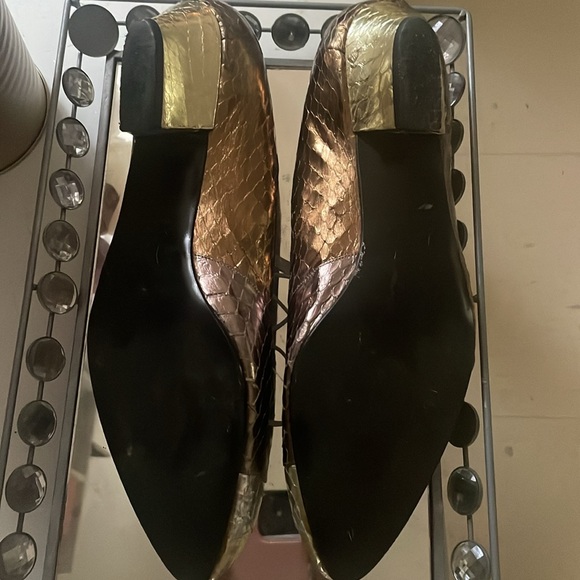 Vintage 80s Van Eli pointed short heeled dress shoe size 10M - Picture 4 of 5